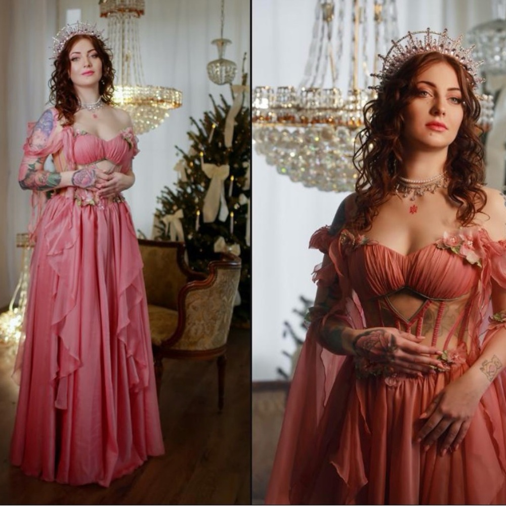 Dress Art Mystery - Fantasy pink pastel dress